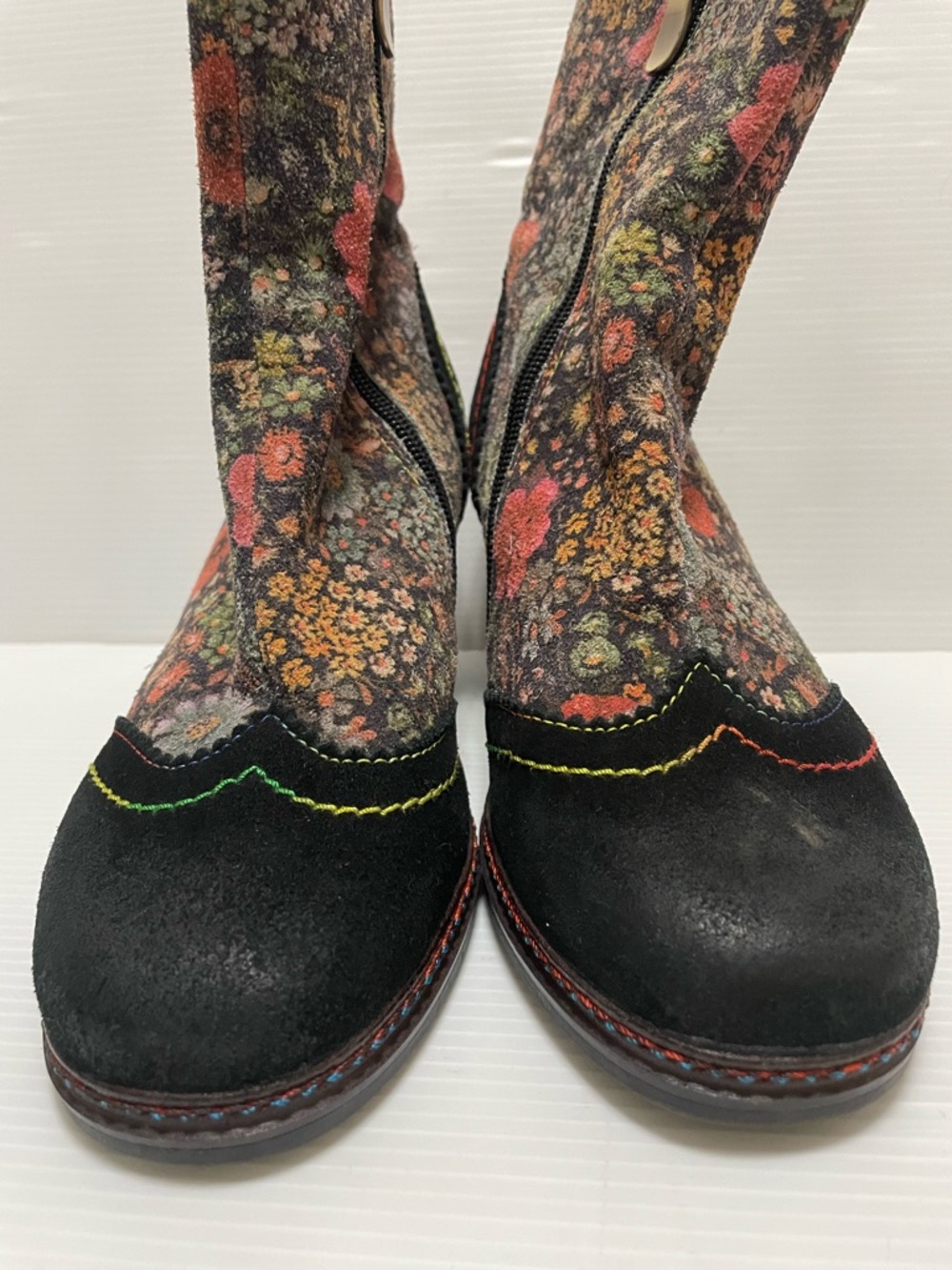 L'Artiste by Spring Step Simonetta Floral Ankle Boots Size EU 36 US 6 - Picture 2 of 11